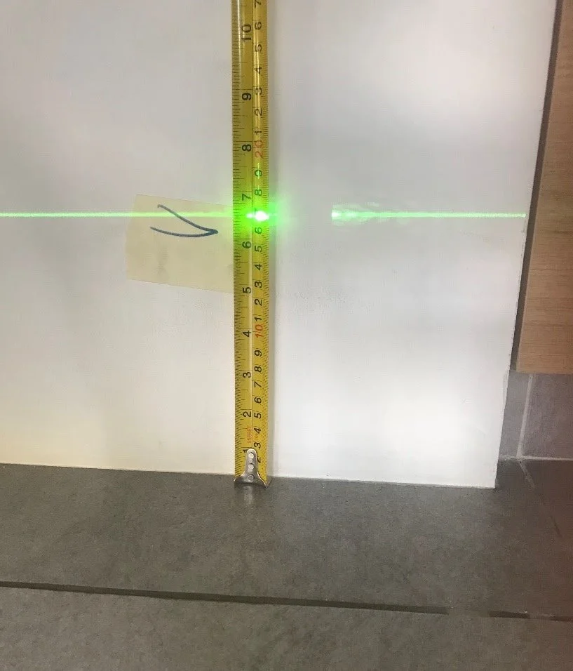 Laser line & tape measure