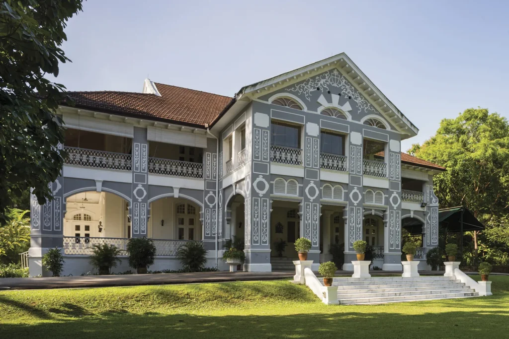 Grey Colonial House